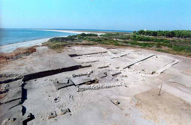 Sandy headland of Poseidi - The sanctuary of the ancient city was finally located on the flat, sandy headland of Poseidi, 4 km west of Mende.