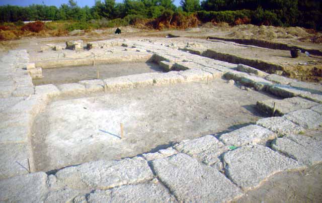 Temple of Poseidon - Temple of Poseidon, which was identified by a series of incised inscriptions on vases.